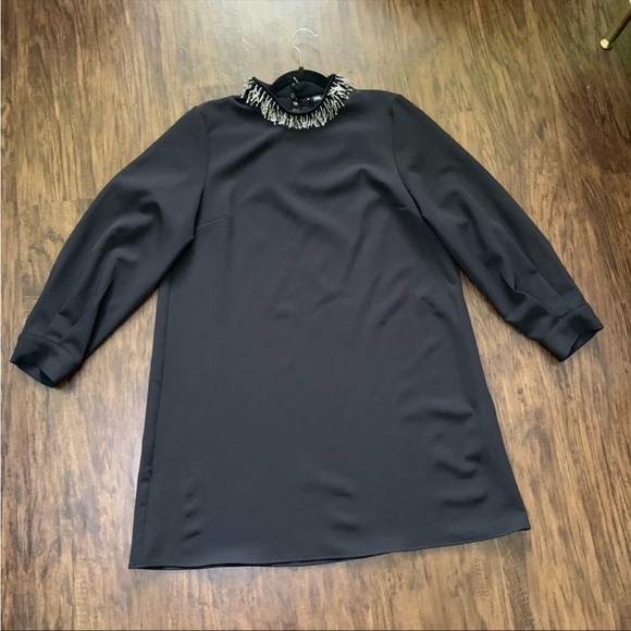 Zara beaded collar mini dress size L - Picture 14 of 16